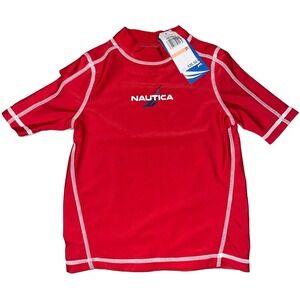 Nautica Size 2T Red  612 Carmine Rash Guard